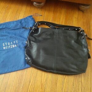 Stuart Weitzman Black Leather Purse